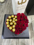 moitié roses moitié chocolat Ferrero